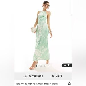 High neck women’s maxi dress